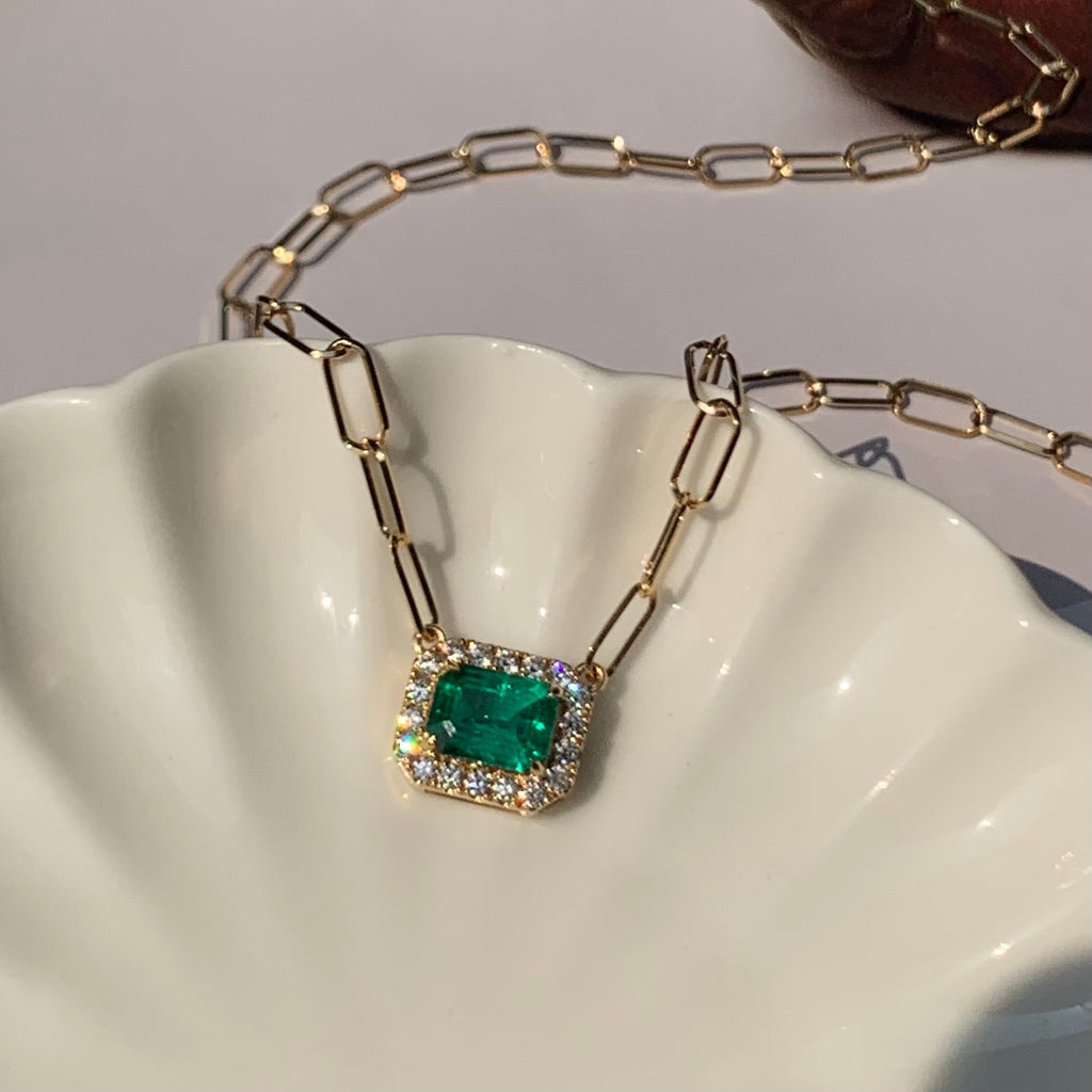 The Green Hour Emerald Necklace
