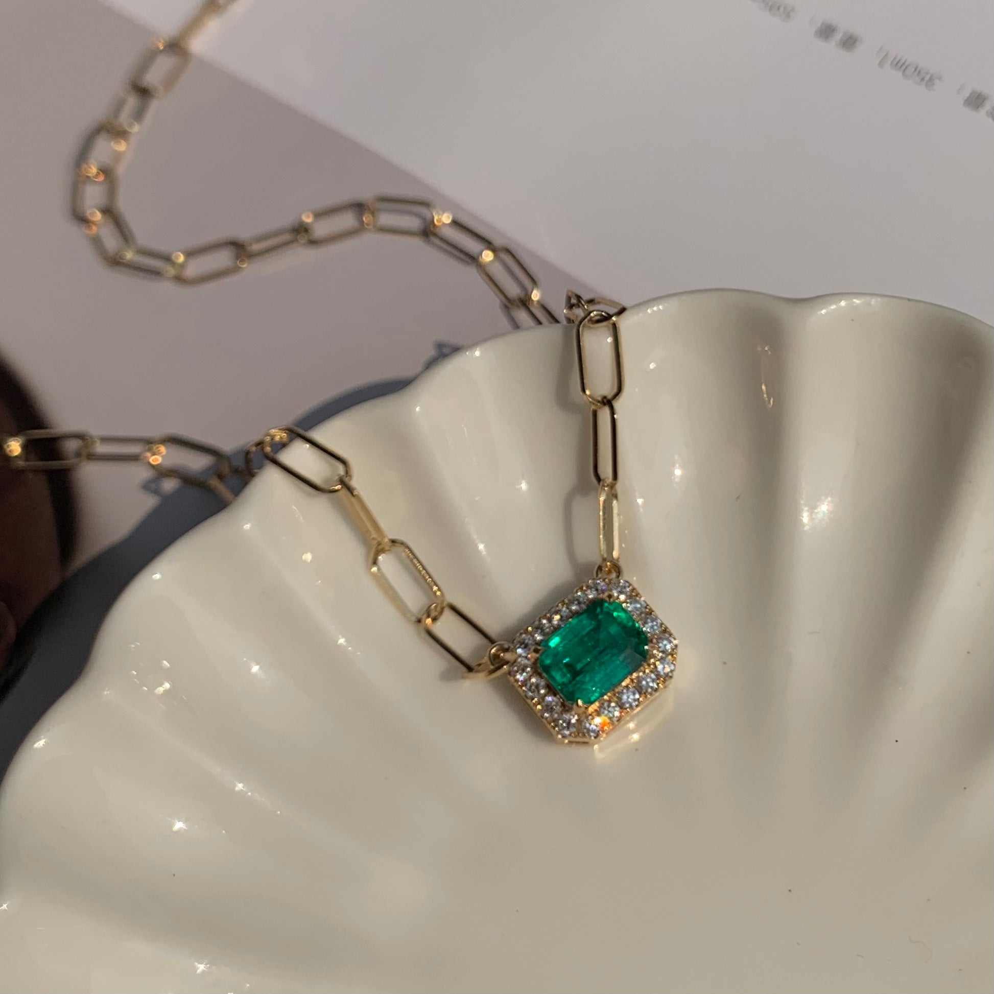 The Green Hour Emerald Necklace
