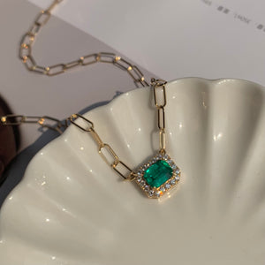 The Green Hour Emerald Necklace