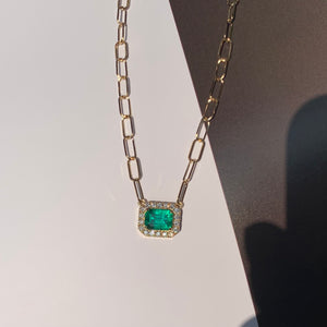 The Green Hour Emerald Necklace