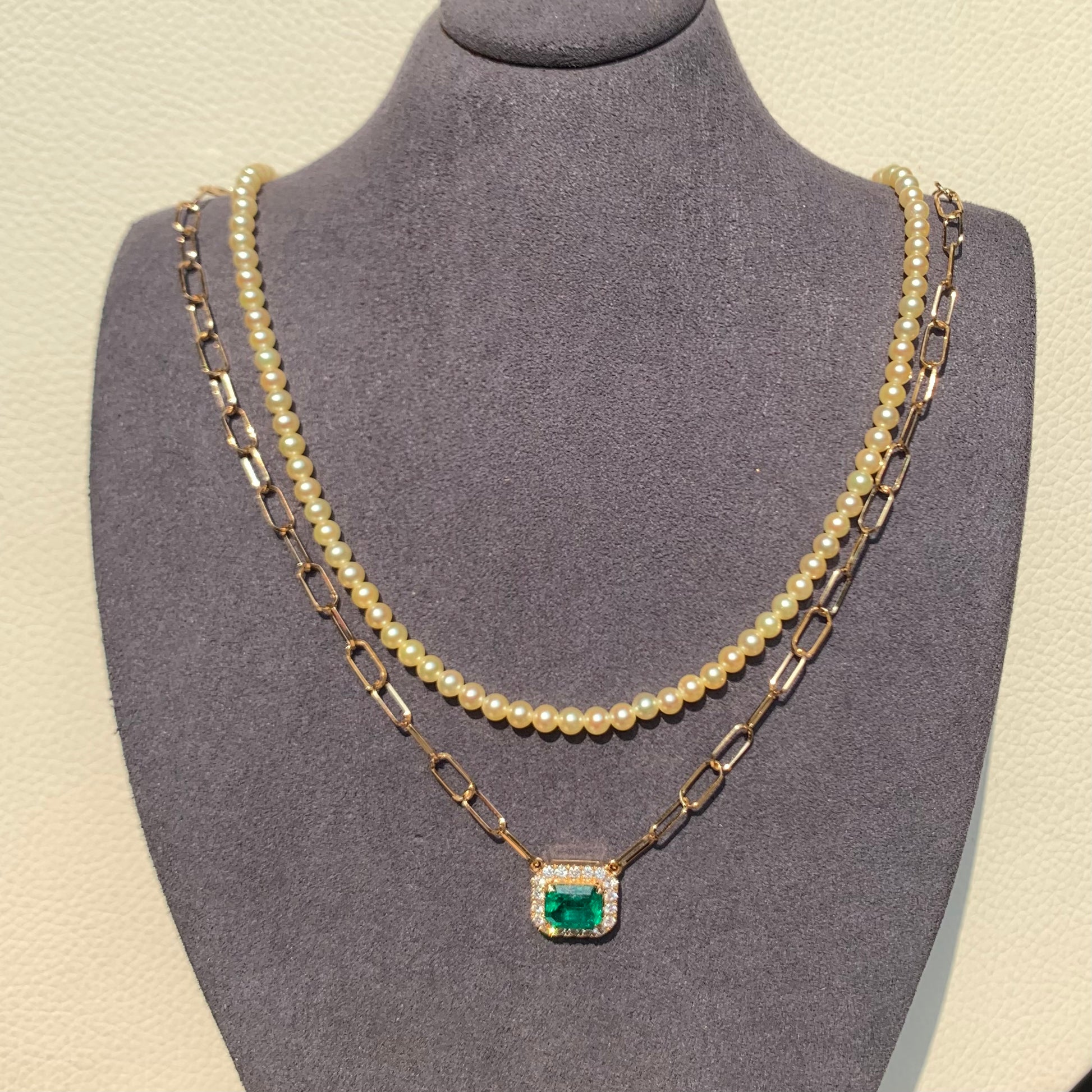 The Green Hour Emerald Necklace