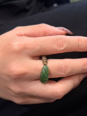 Oud Jade Cord Ring