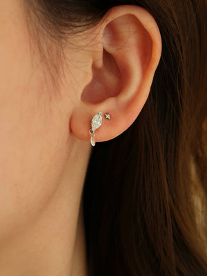 Sirus Marquise Diamond Flatback Earring