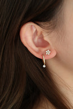 Fleuris Diamond Flatback Earring