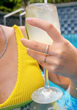 Angel's Two-Solitaires Ring