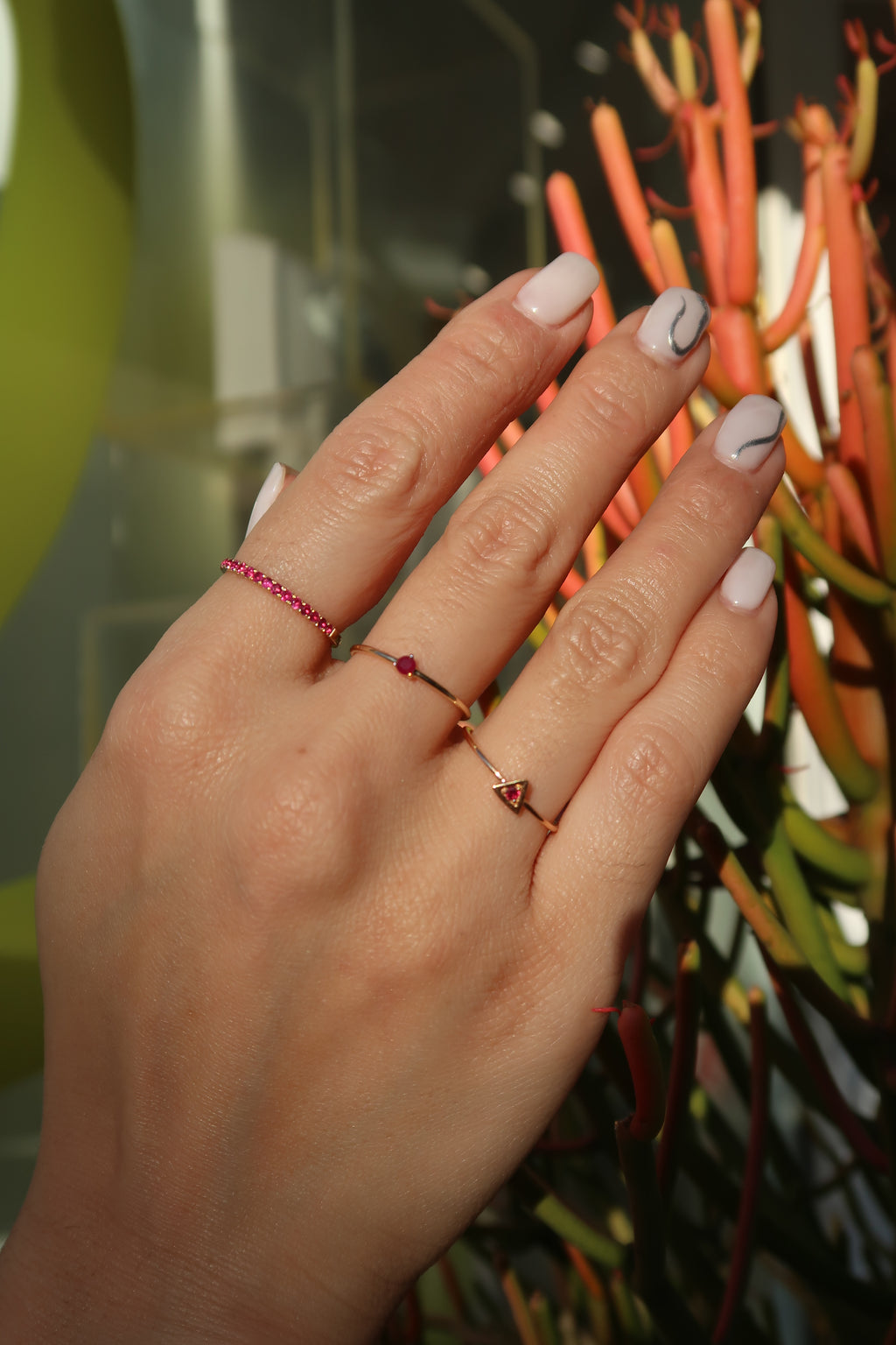 July Birthstone Ruby Eternity Ring