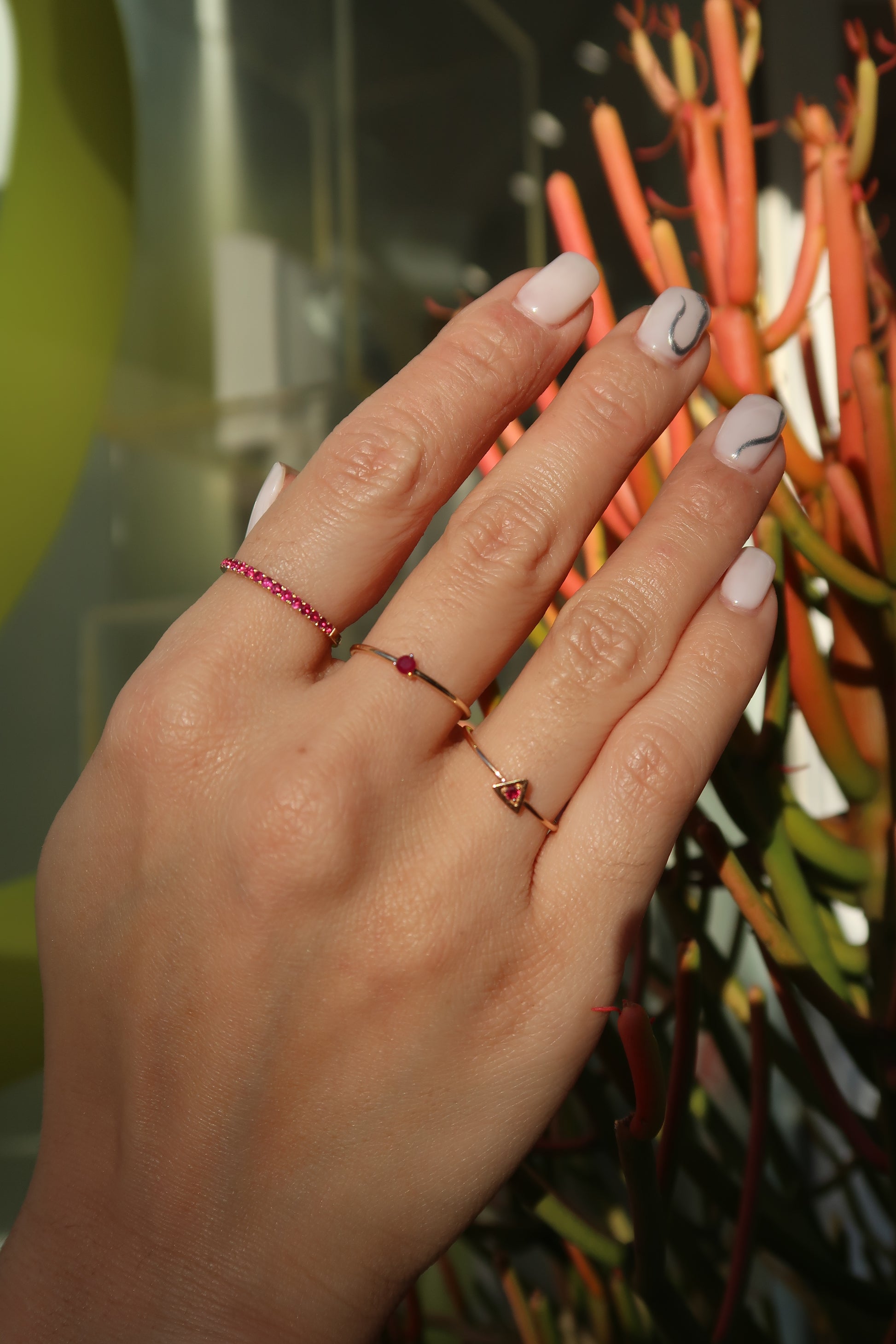 July Birthstone Ruby Eternity Ring