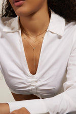 Lariat Turquoise & Topaz Necklace