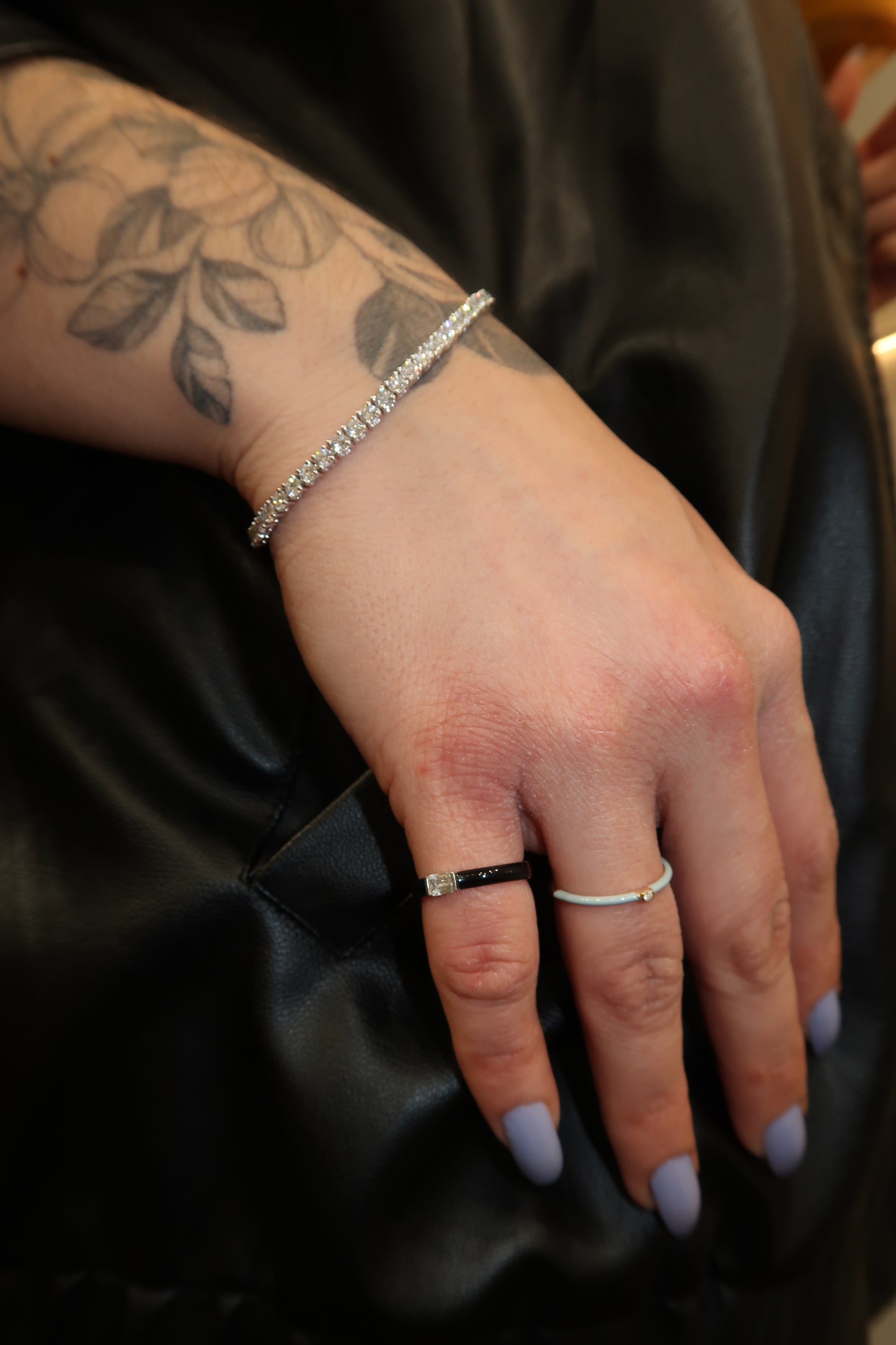 Baguette Enamel Ring