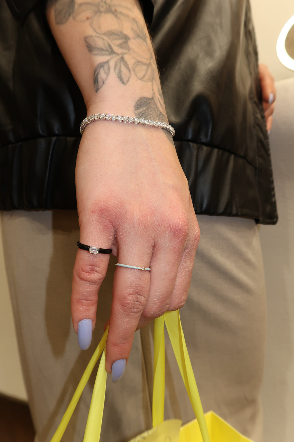 Baguette Enamel Ring