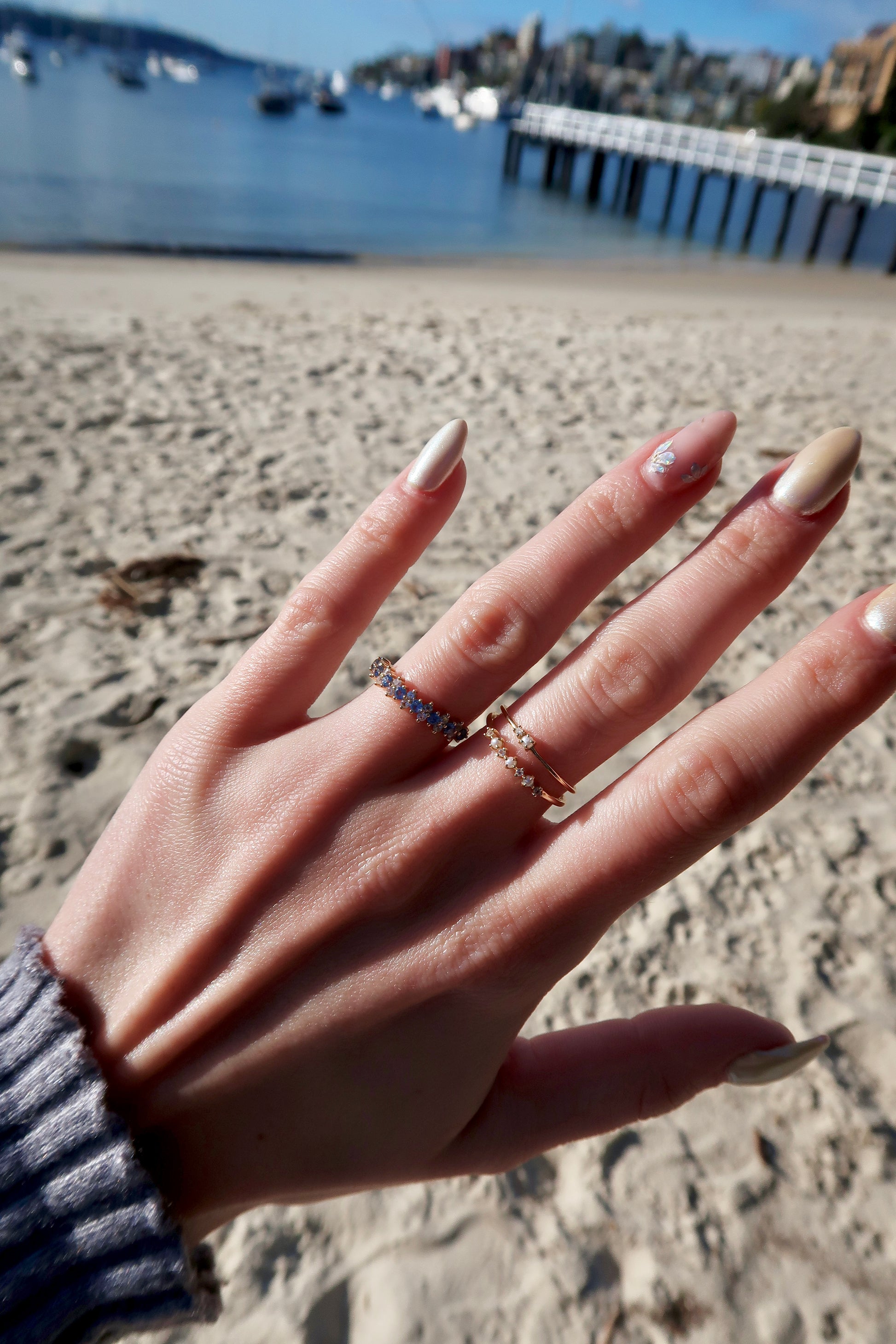 Ocean Halo Ring