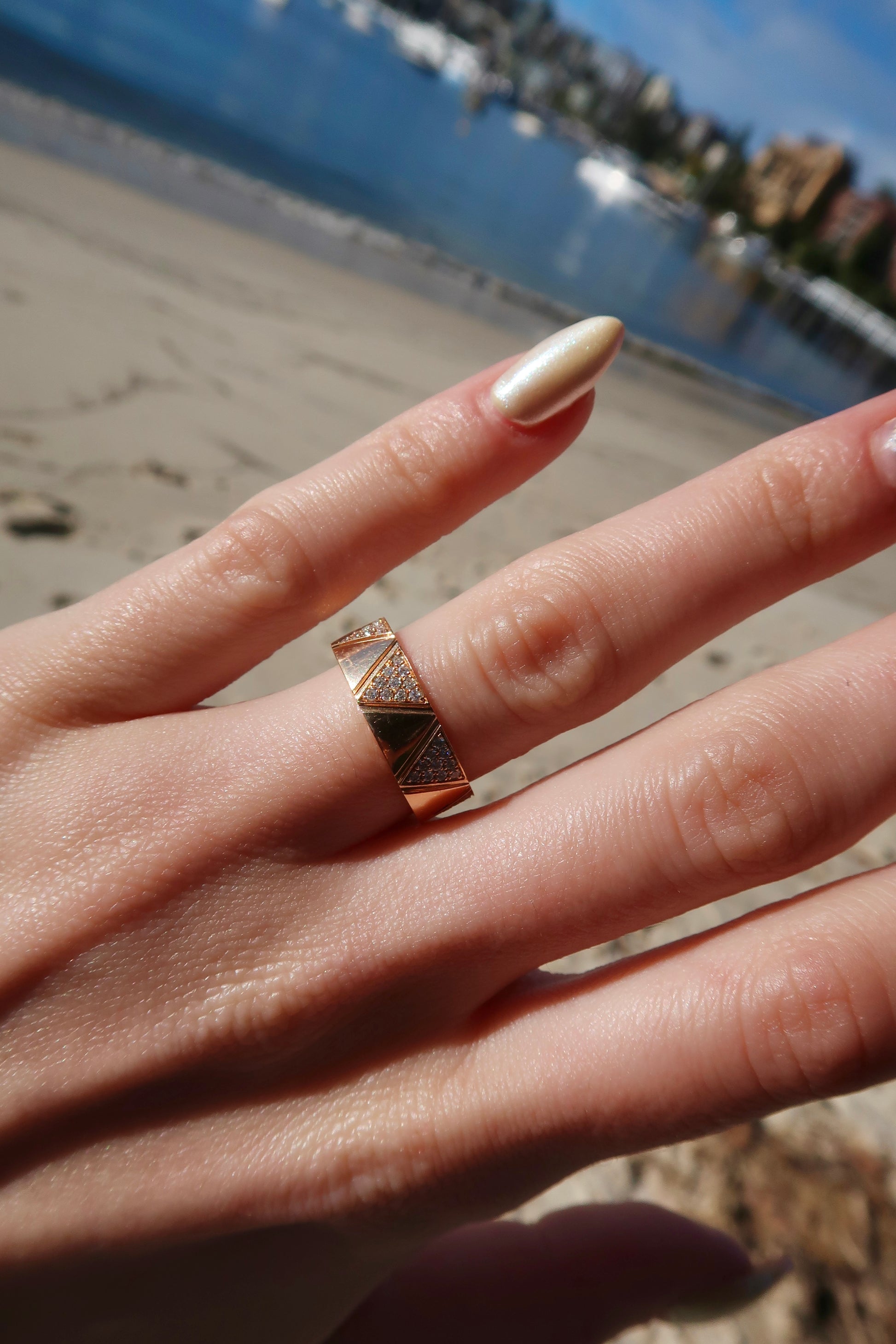 Pyramid Radiance Diamond Ring