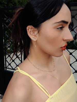 Initial Enamel Necklace