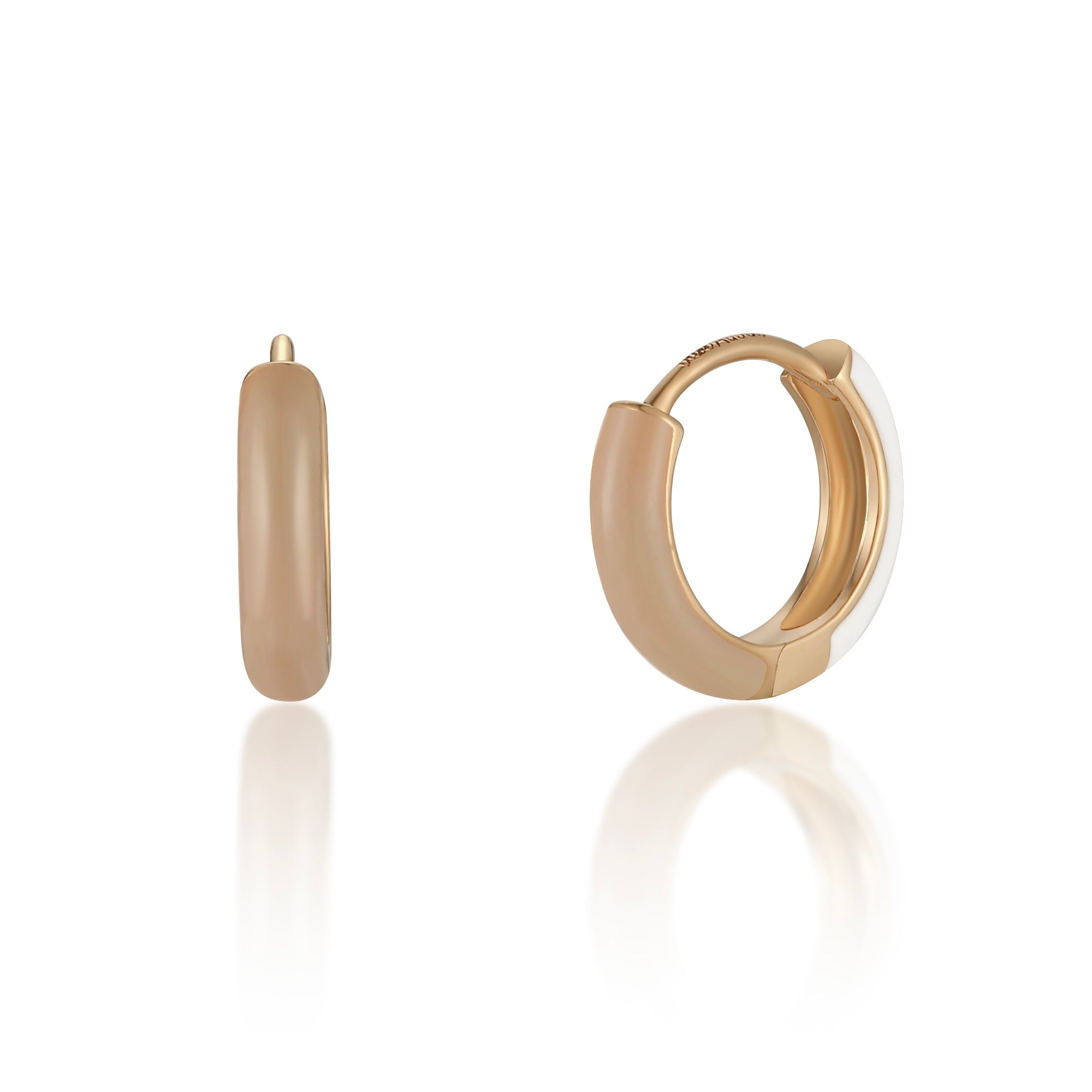 Statement Enamel Huggie Earring