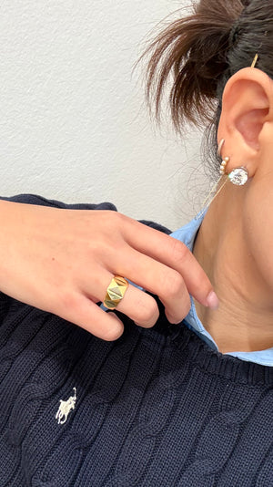 Pyramid Signet Ring