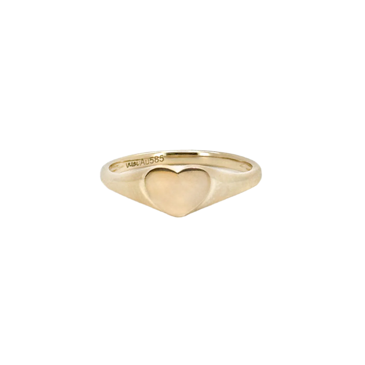 Amour Signet Ring in Solid Gold