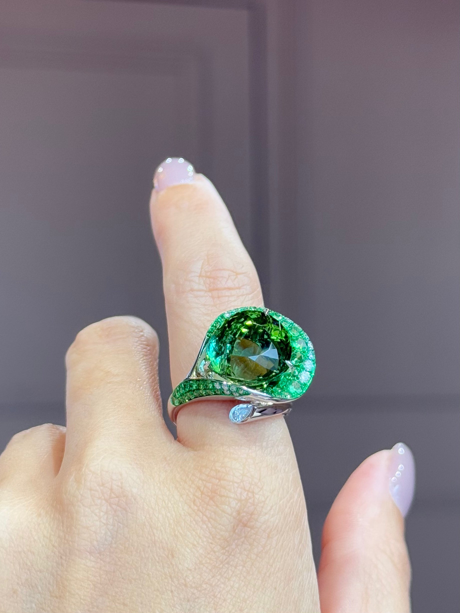 Jardin Green Tourmaline Ring
