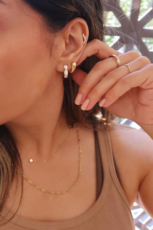 Soléna Diamond Flatback Earring