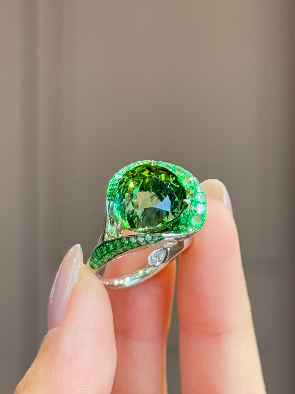Jardin Green Tourmaline Ring