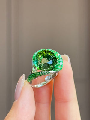Jardin Green Tourmaline Ring