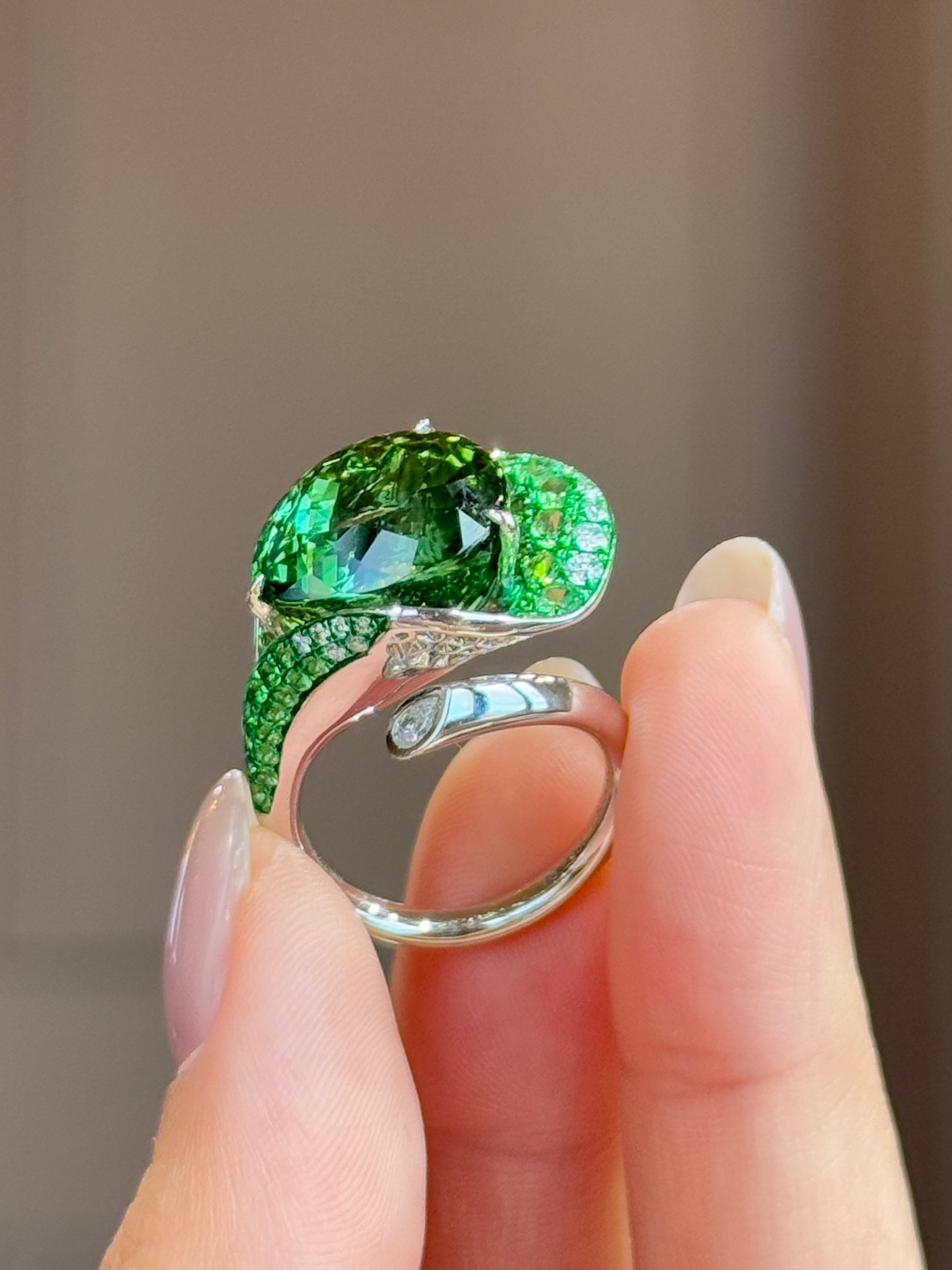 Jardin Green Tourmaline Ring