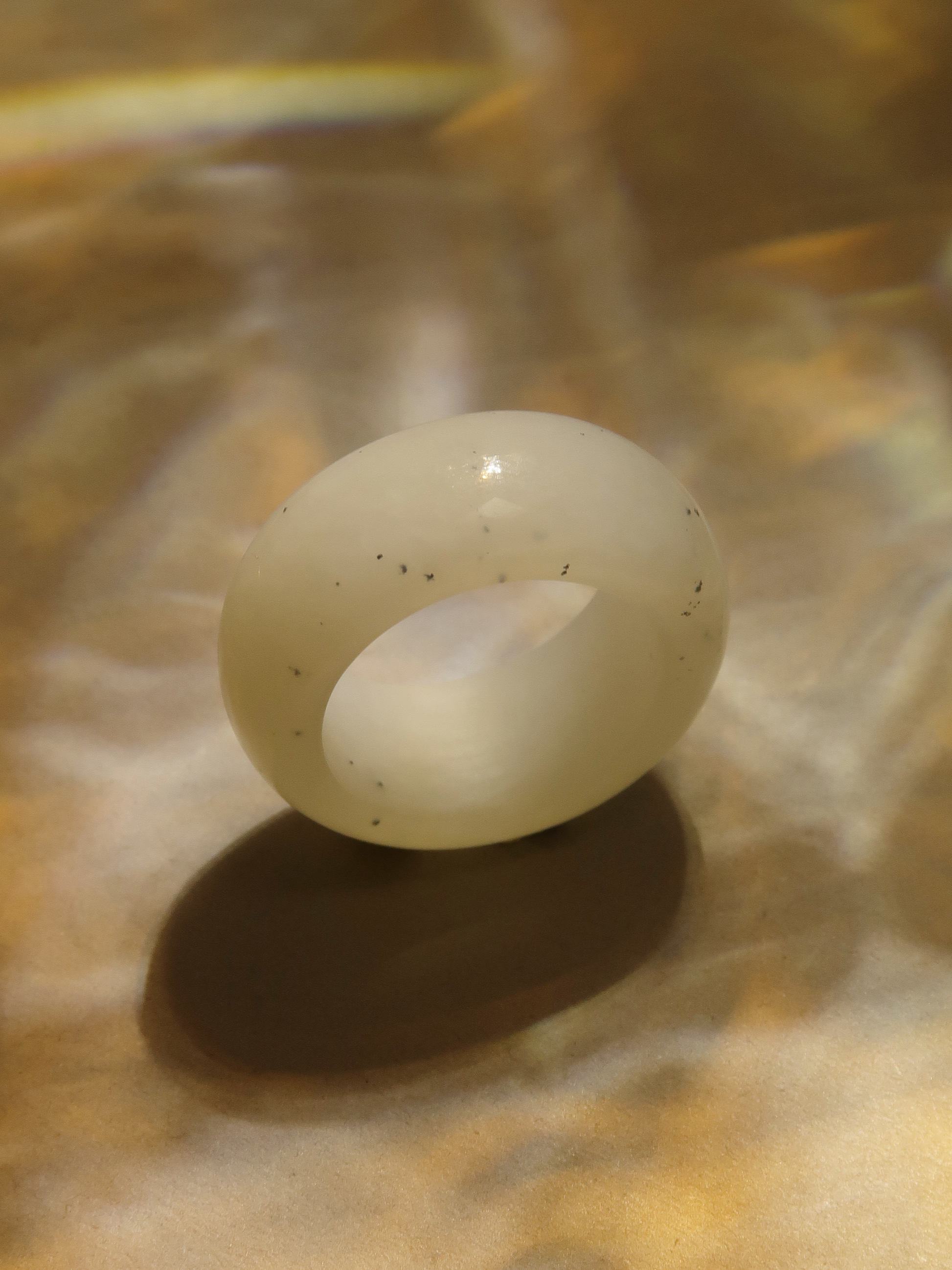 Cream Jade Ring