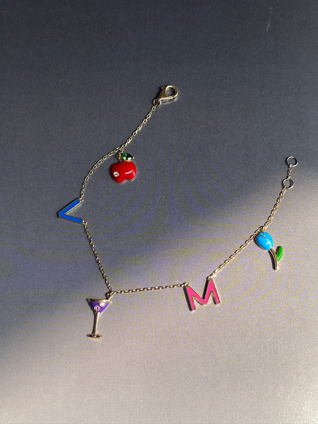 Moi Enamel Charm Bracelet