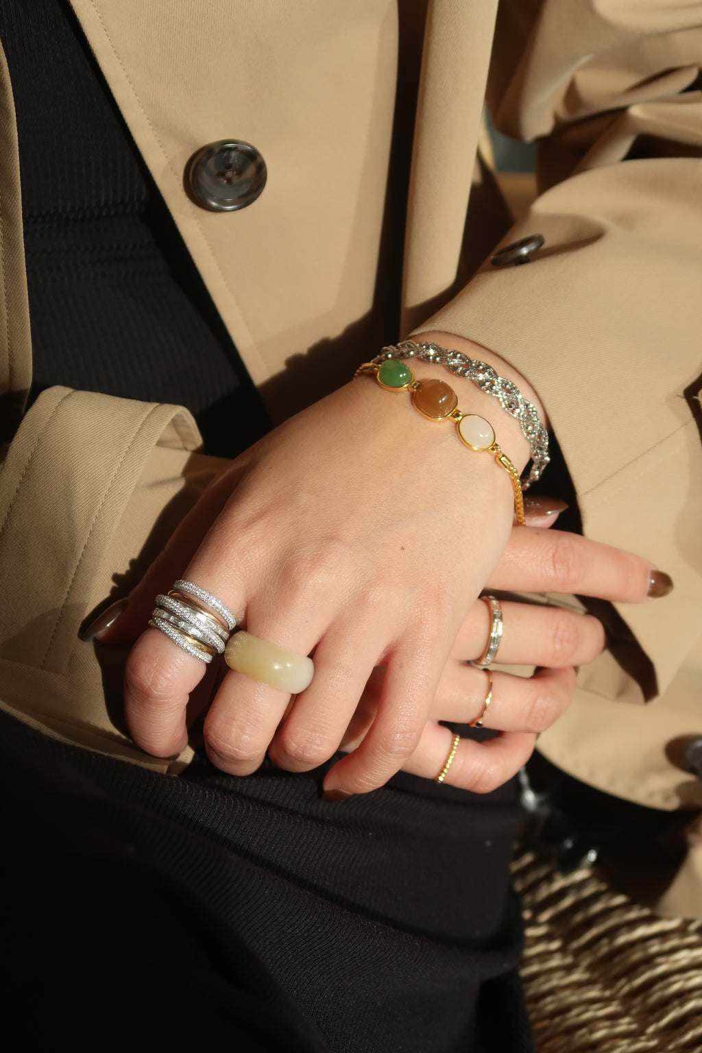 Honey Jade Ring