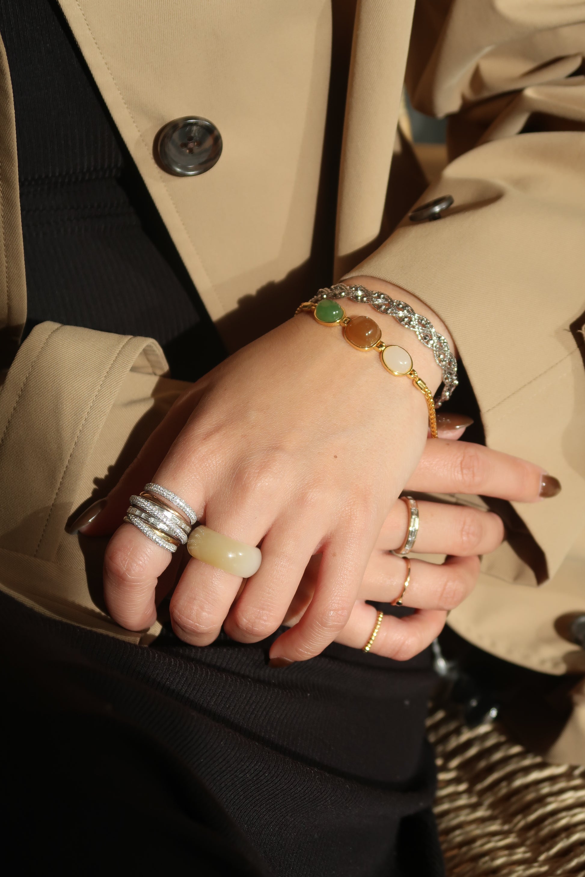 Honey Jade Ring