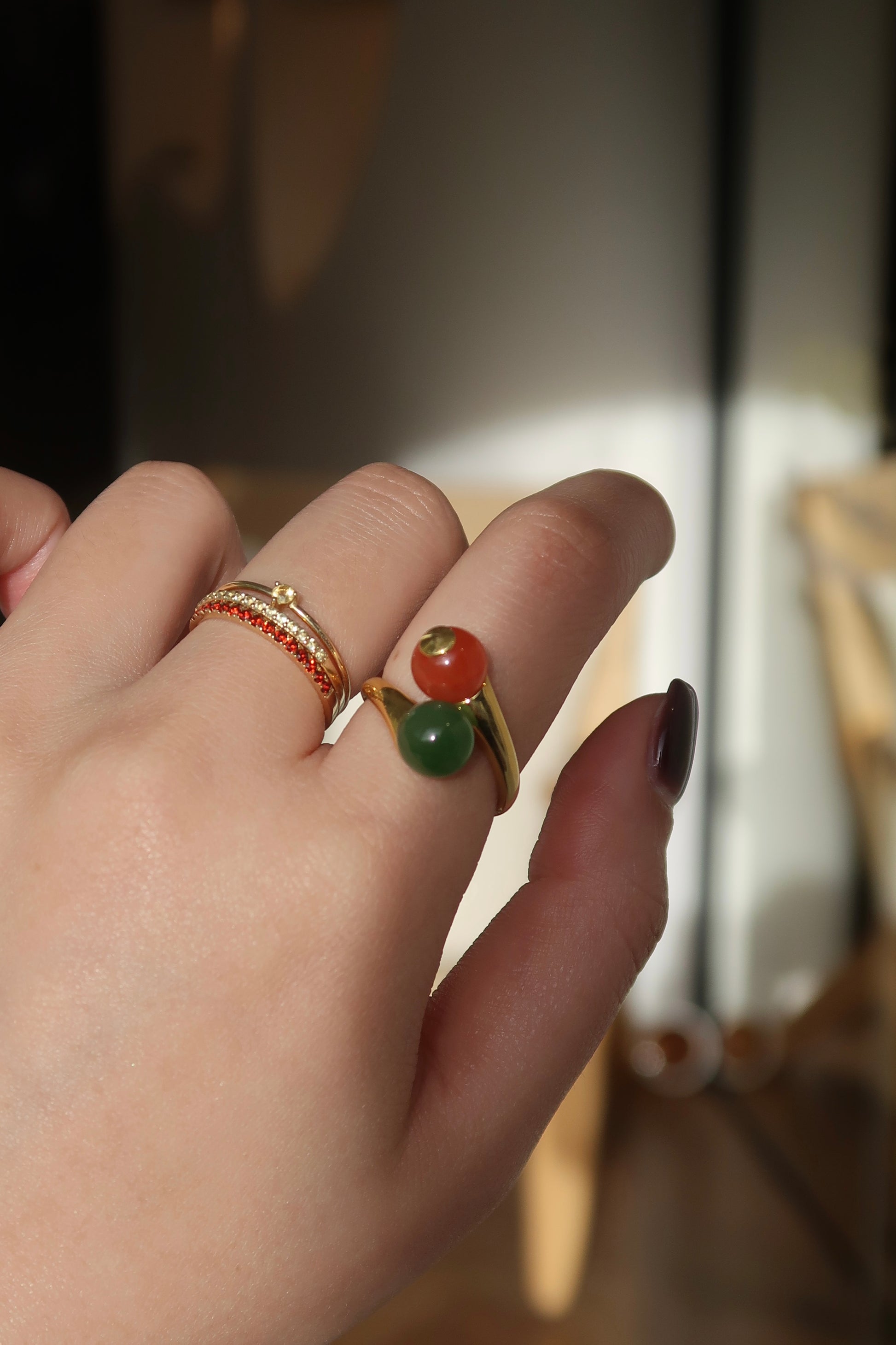 November Birthstone Citrine Solitaire Ring