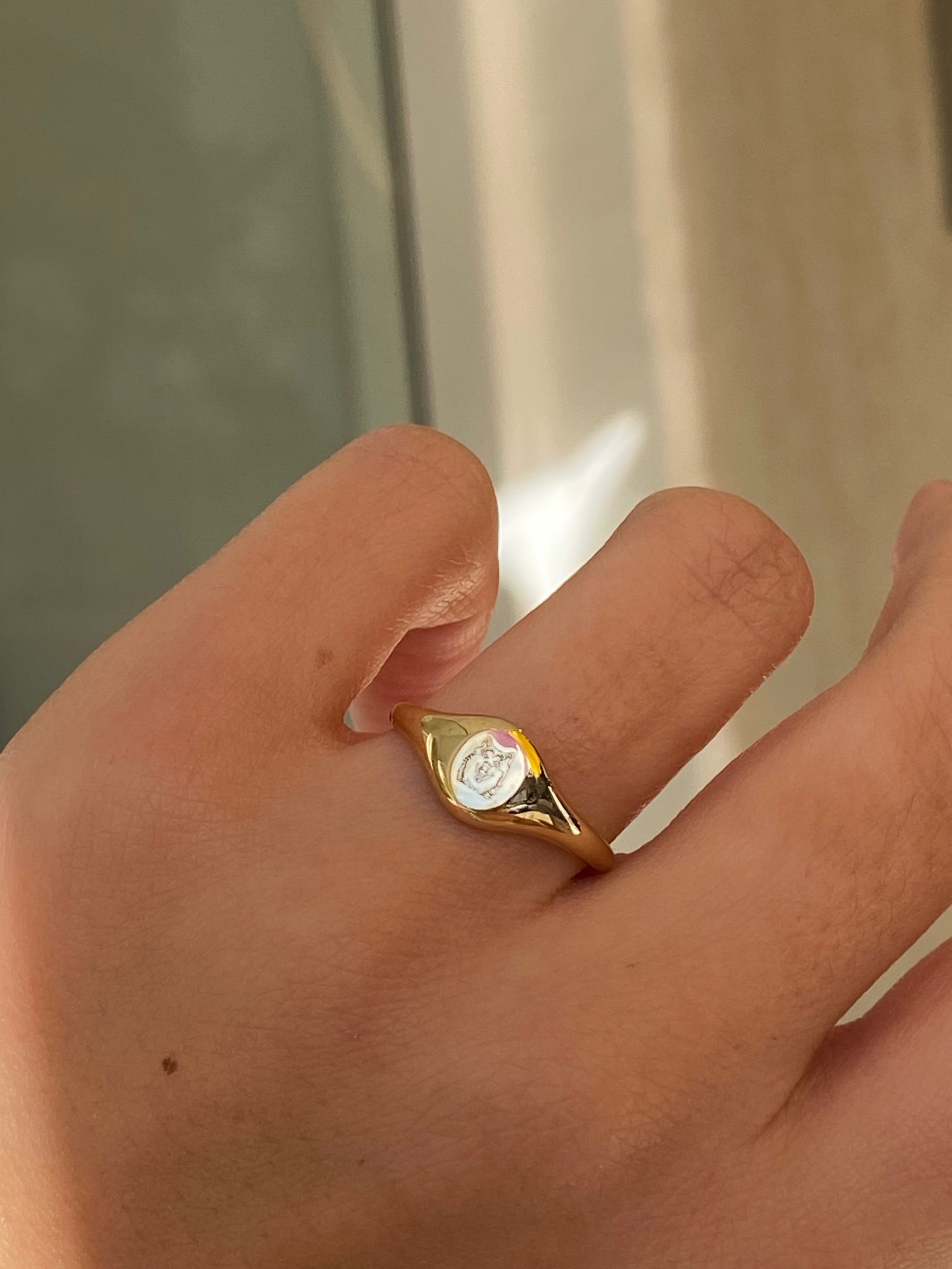 Balance Oval Signet Ring