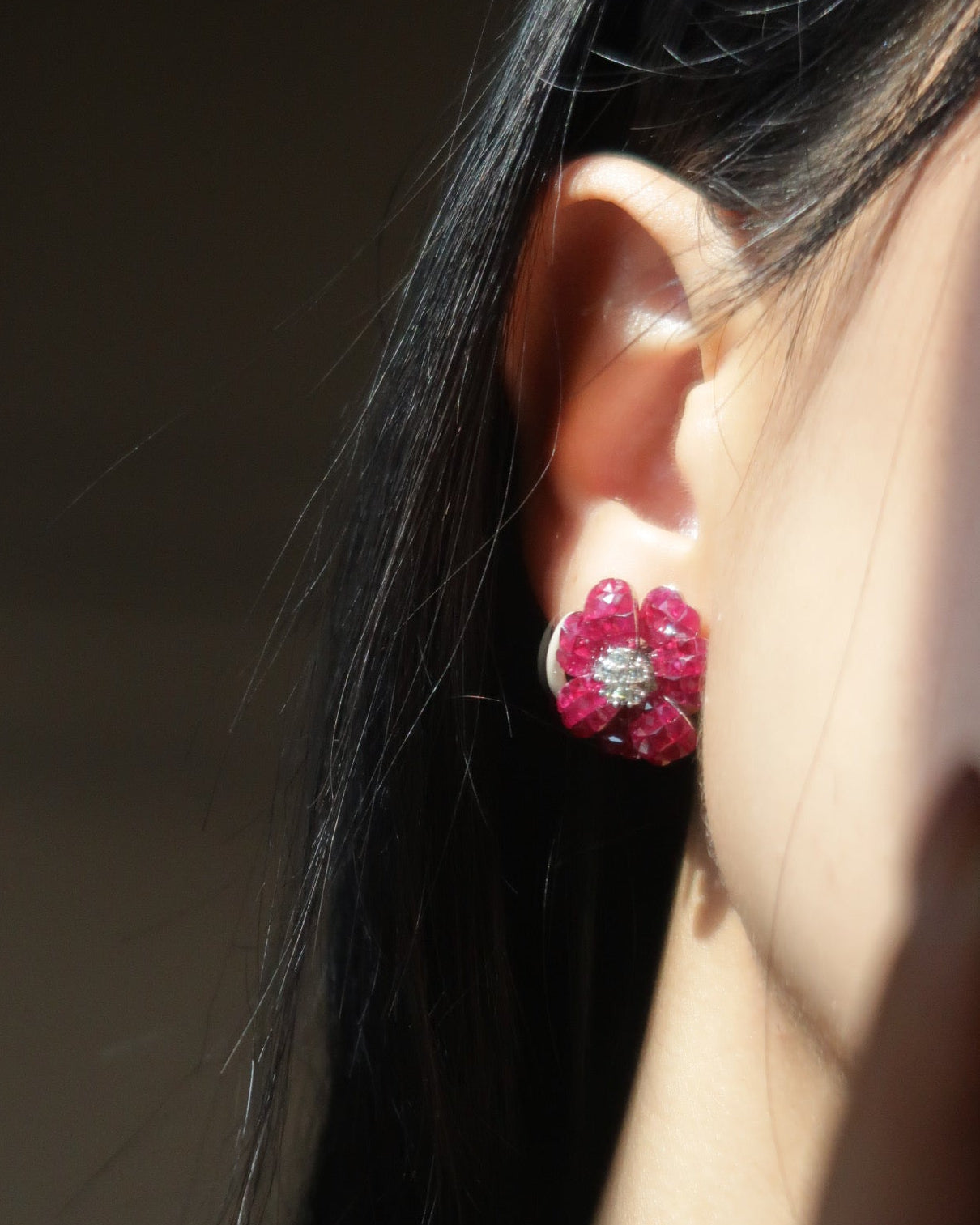 Braise Ruby Earrings