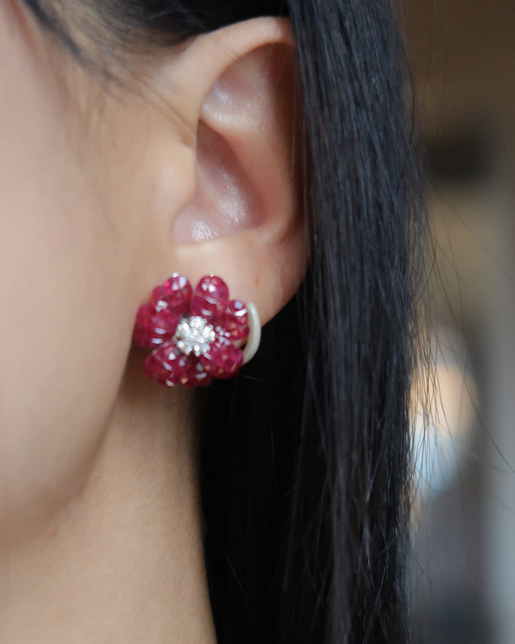 Braise Ruby Earrings