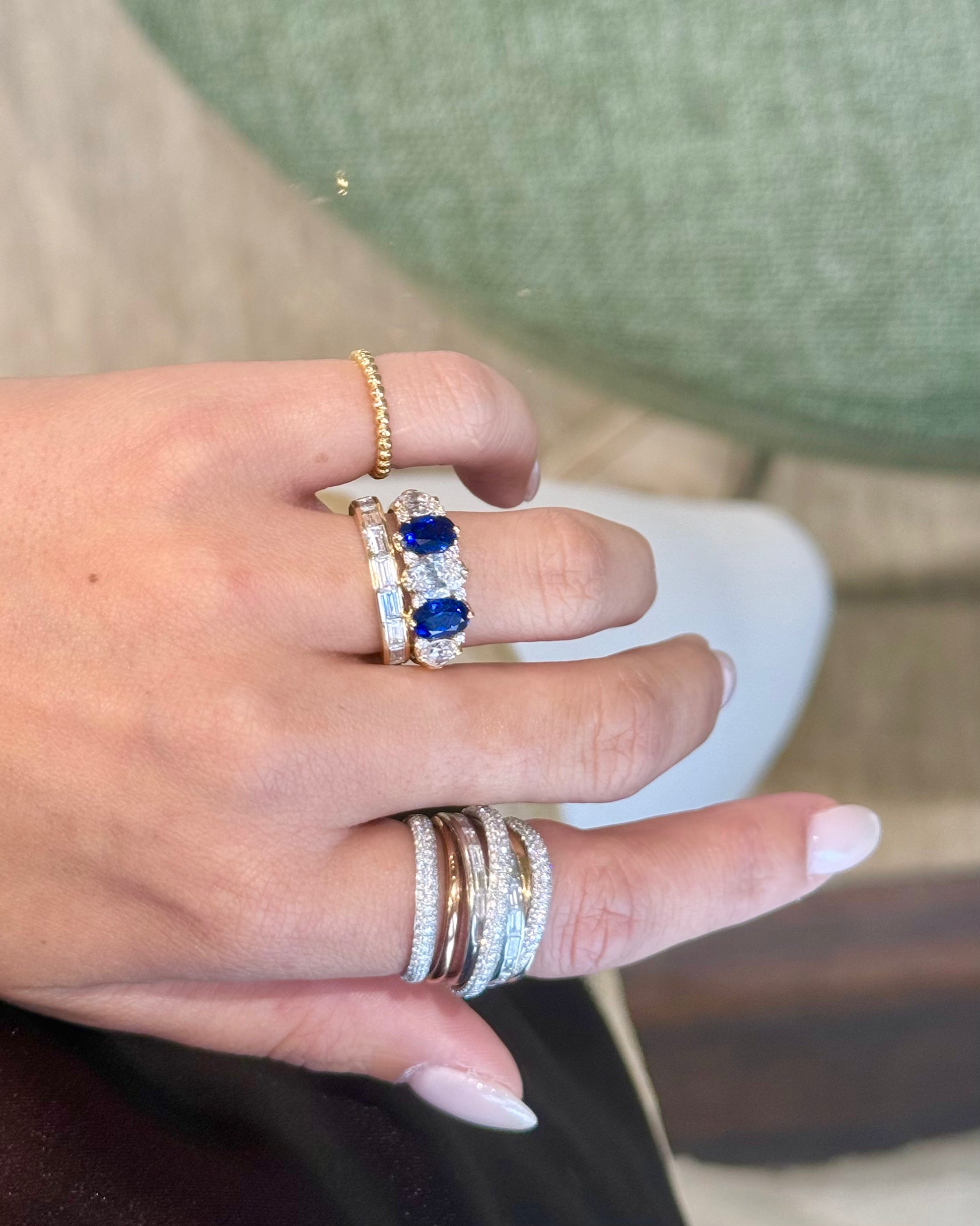 Sonata Sapphire & Diamond Ring