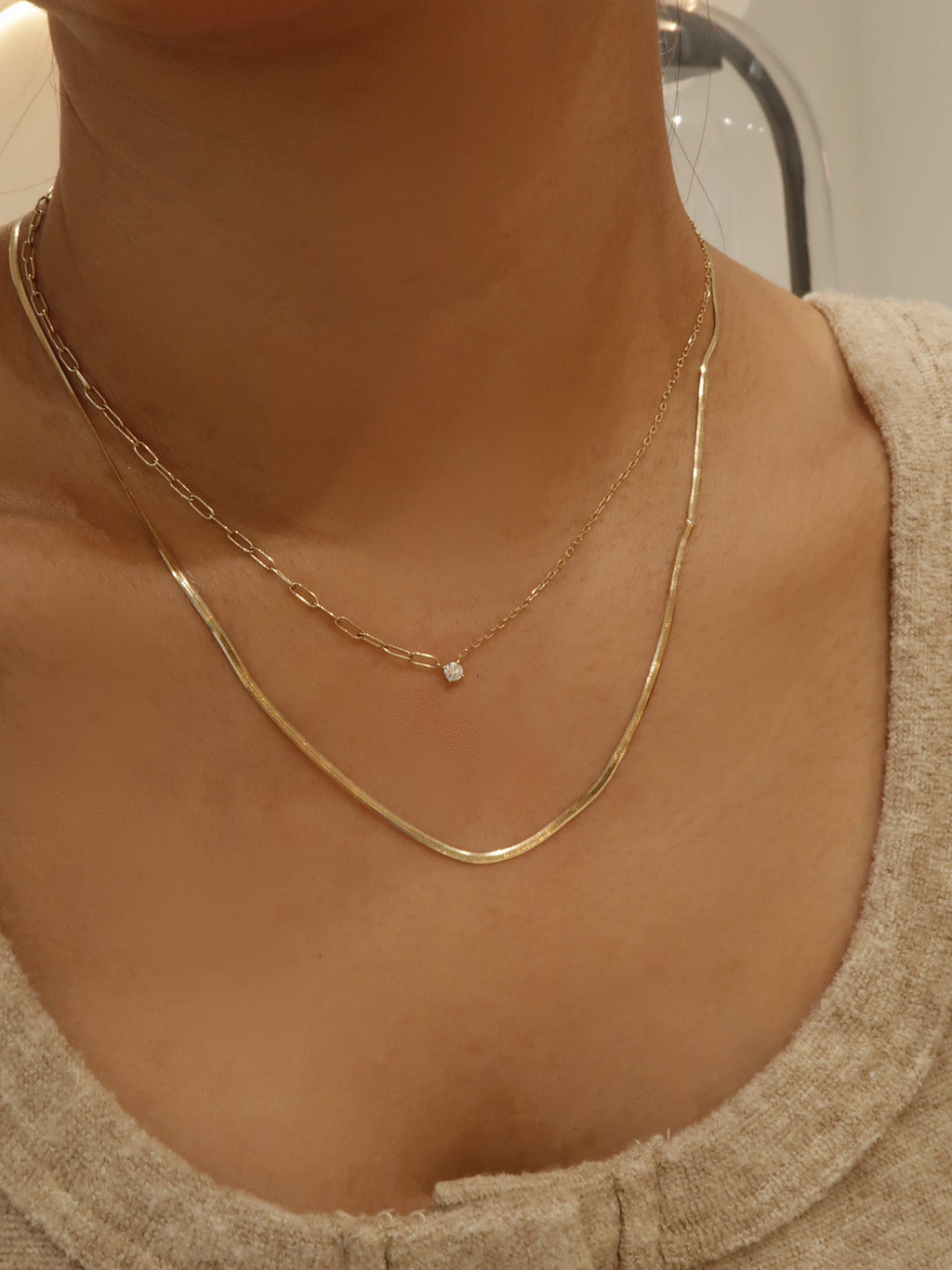 Herringbone Chain Necklace
