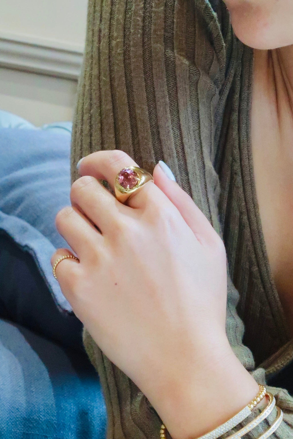 Rosé Tourmaline Ring