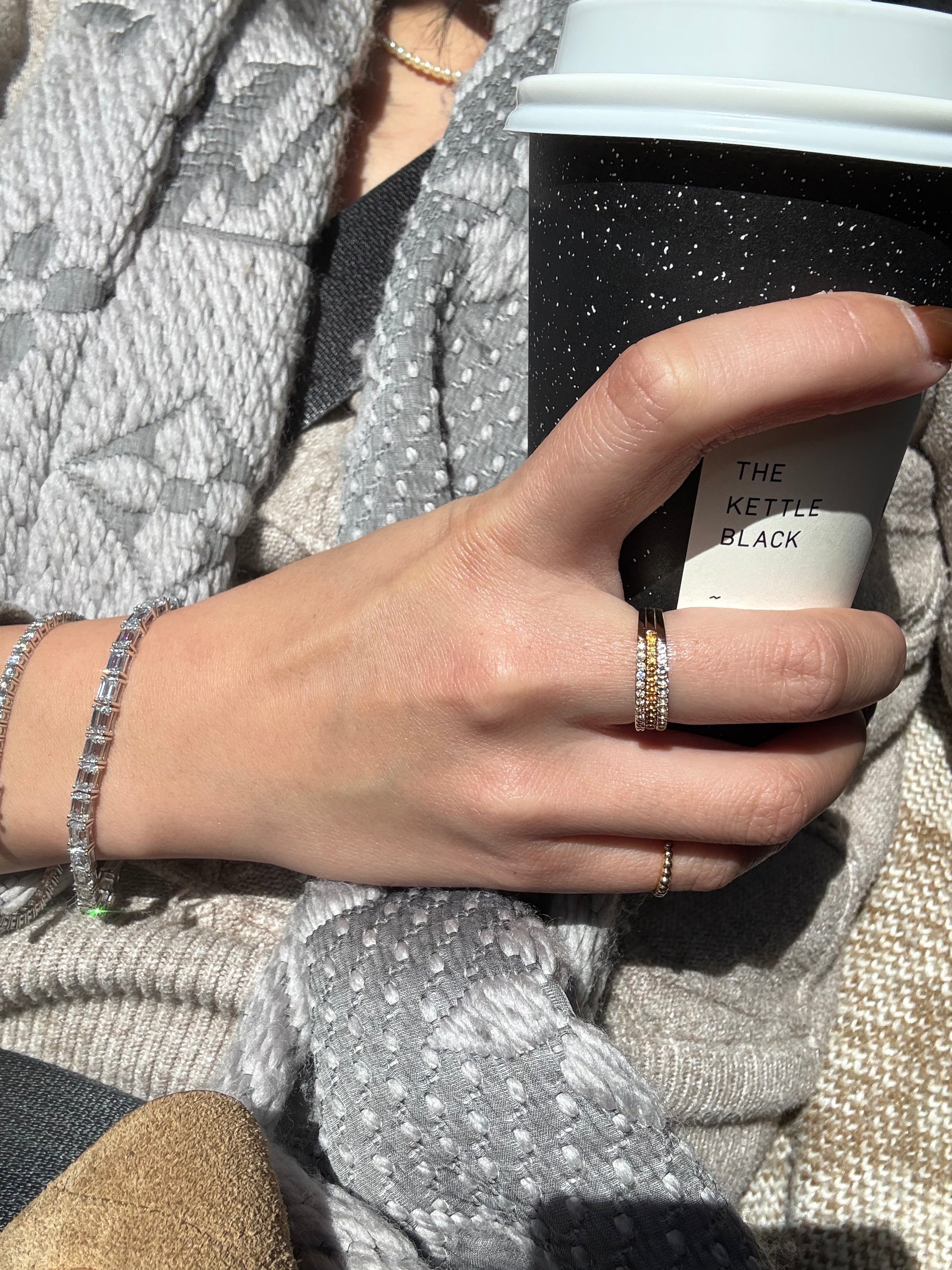 November Birthstone Eternity Ring