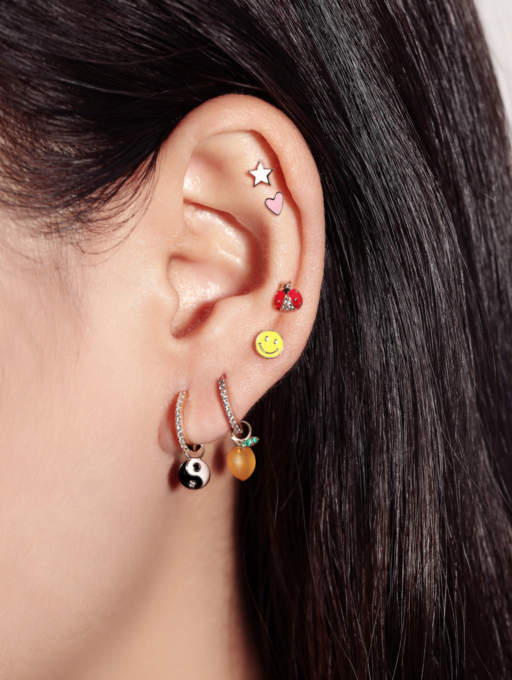 Smiley Stud Earring