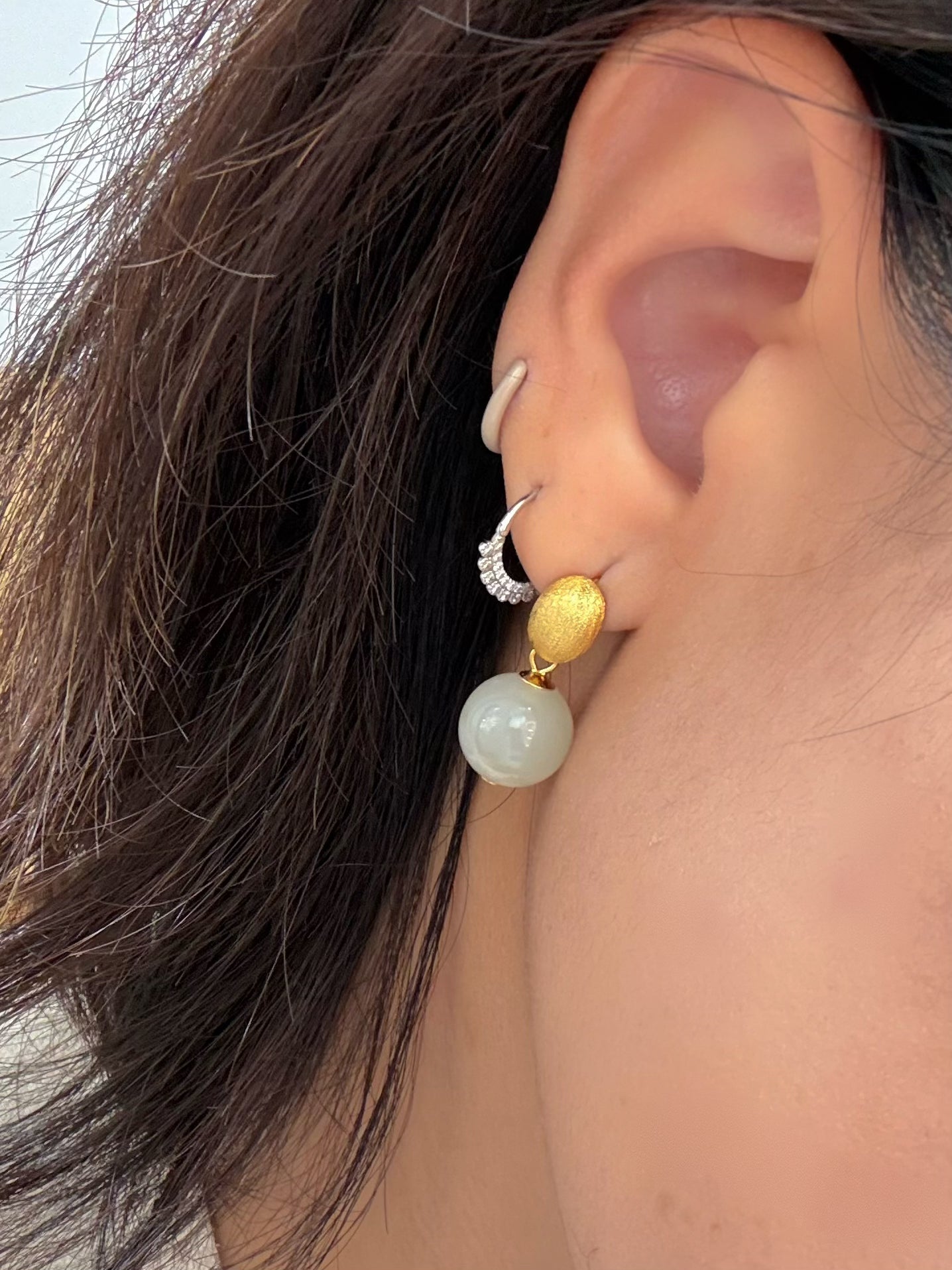Luna Jade Drop Earrings