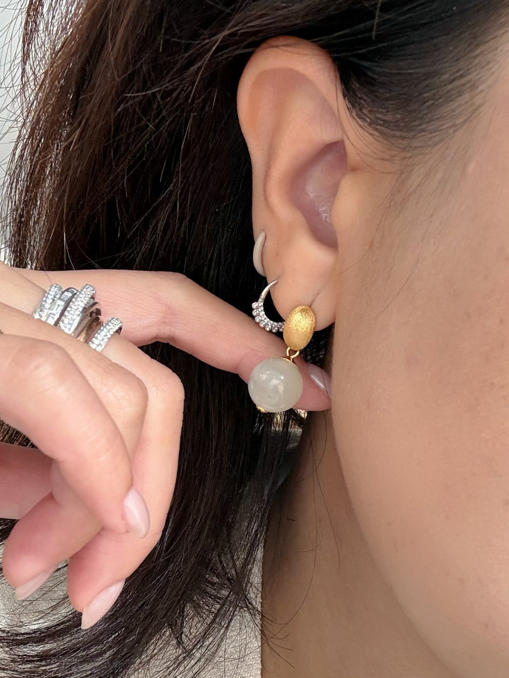 Luna Jade Drop Earrings