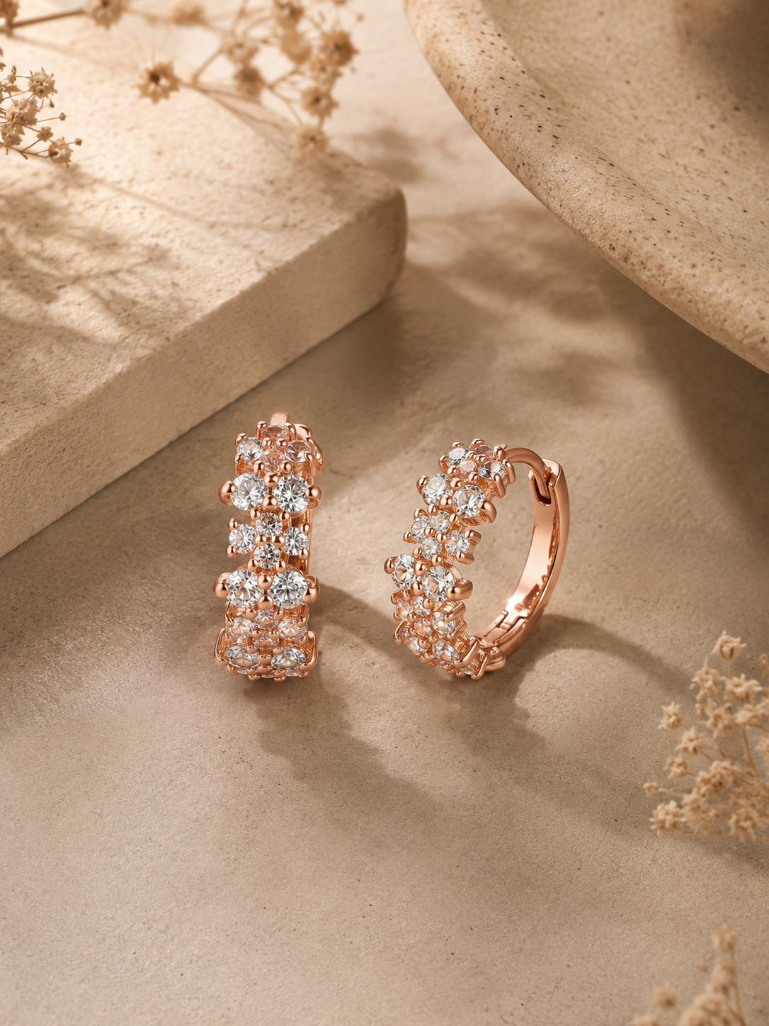 FireSpark Huggie Earring