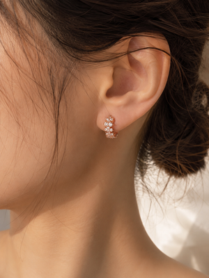 FireSpark Huggie Earring