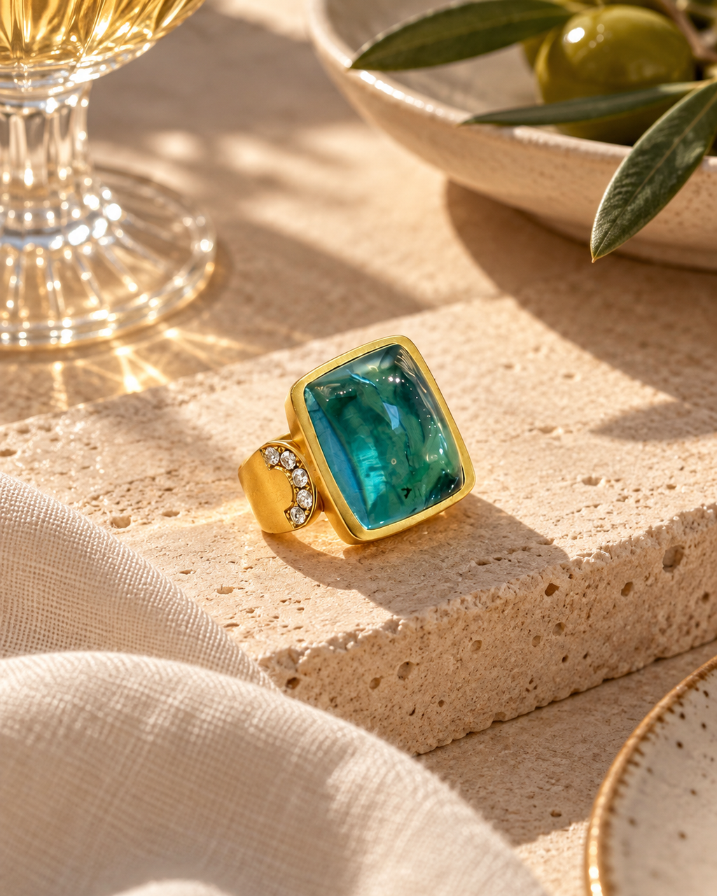 Marée Lagoon Tourmaline Ring