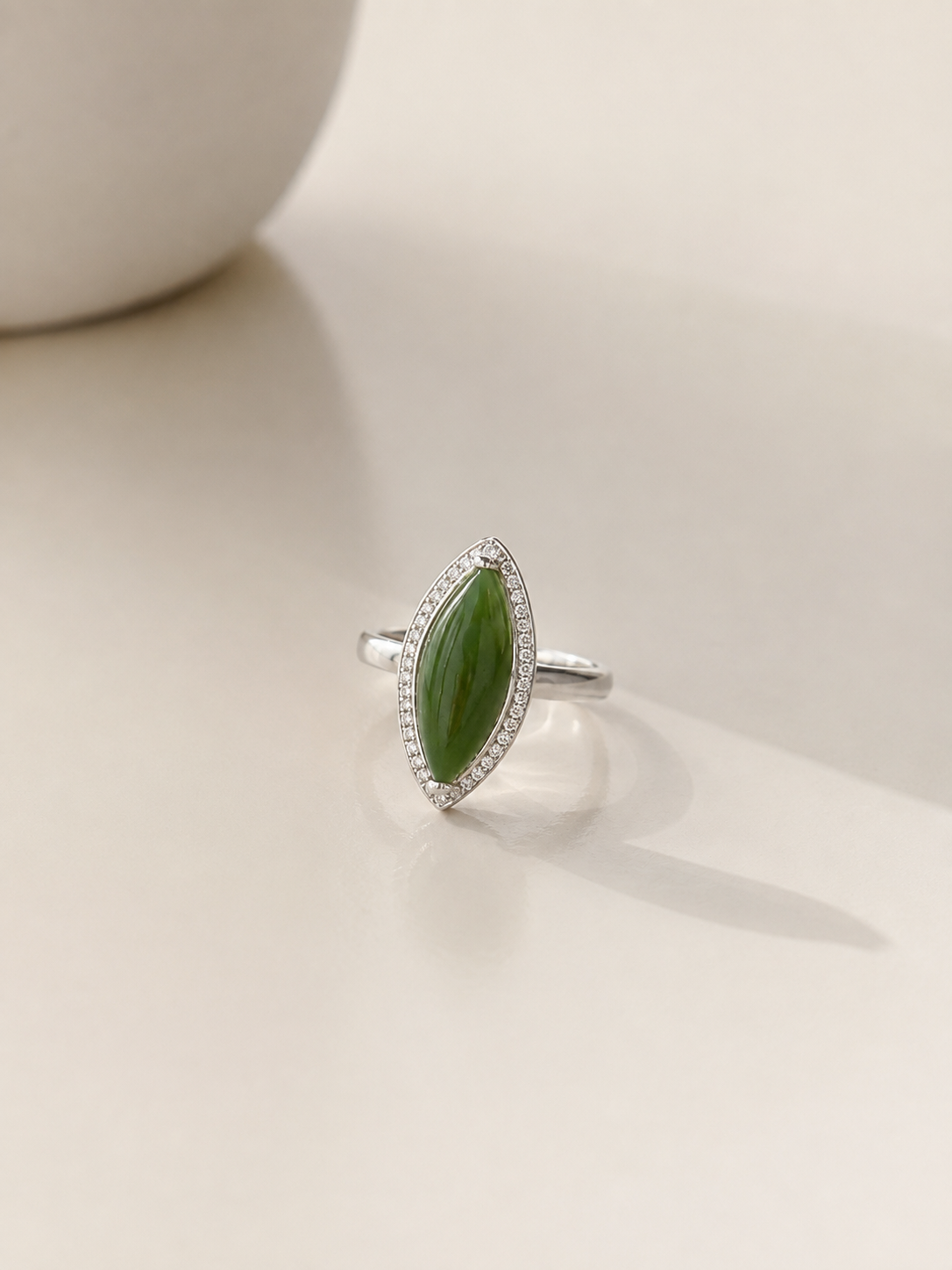 Marquise Jade Ring