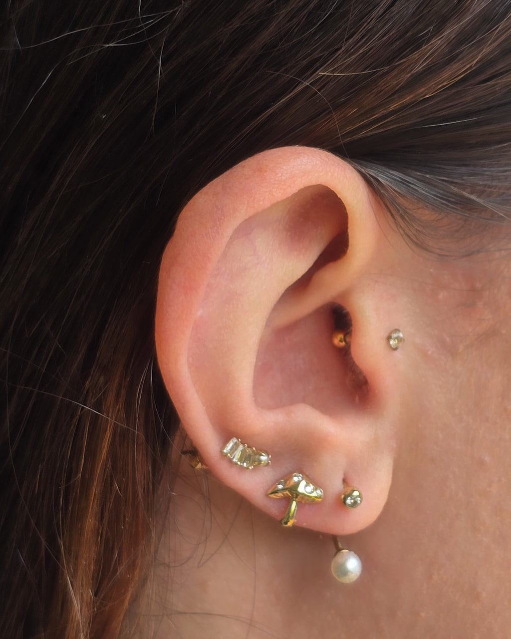 Mushroom Stud Earring