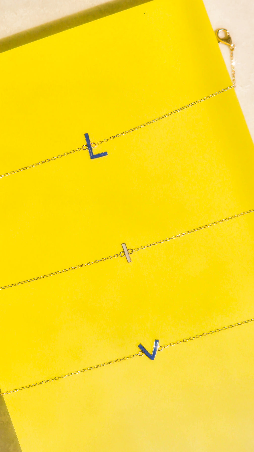 Initial Enamel Bracelet