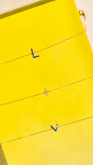 The Petit Initial Enamel Bracelet