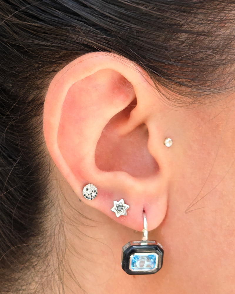 Yin Yang Diamond Stud Earring