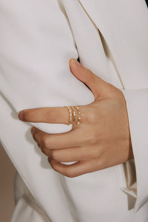 Angel's Two-Solitaires Ring