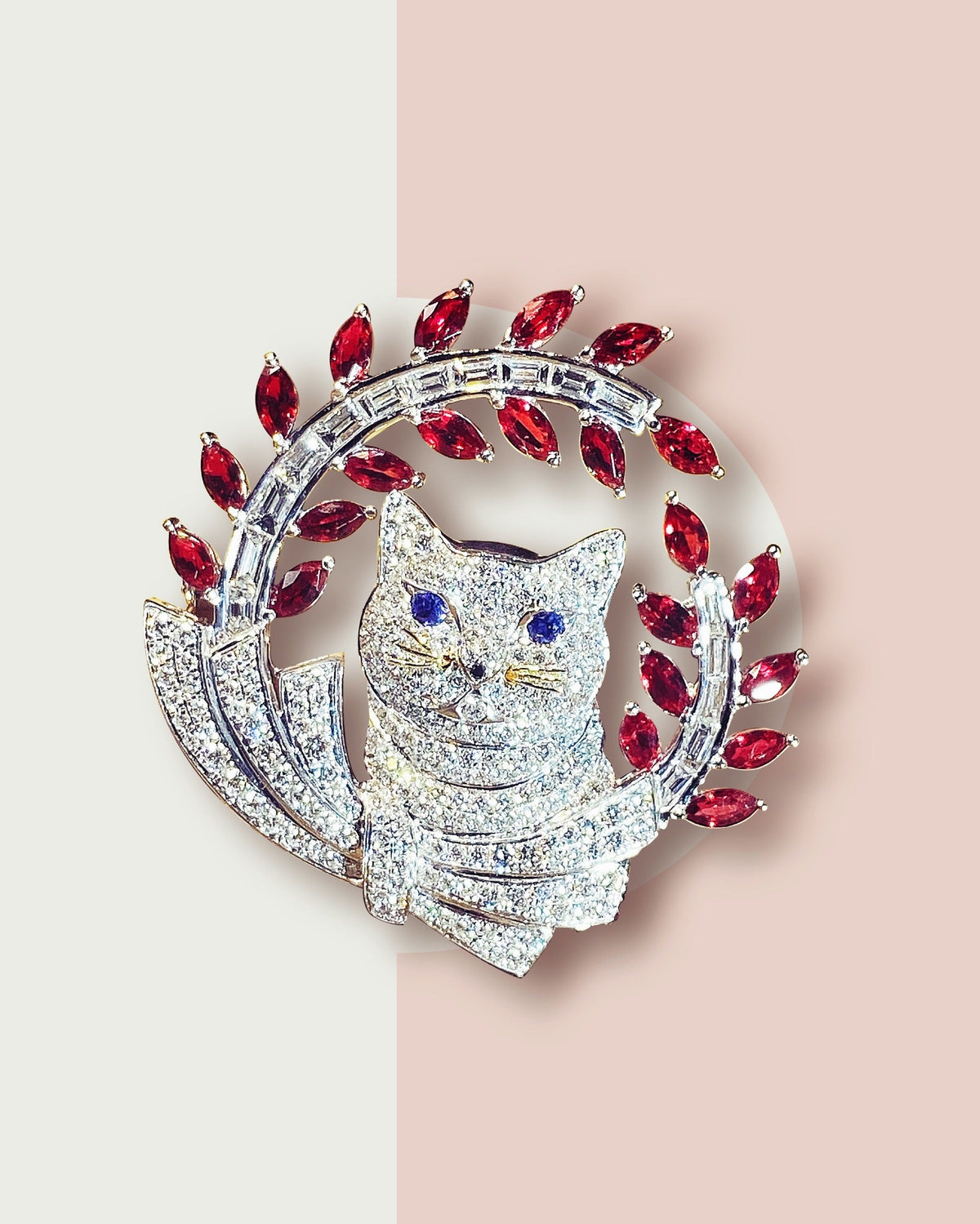 Minette Diamond Brooch Pendant